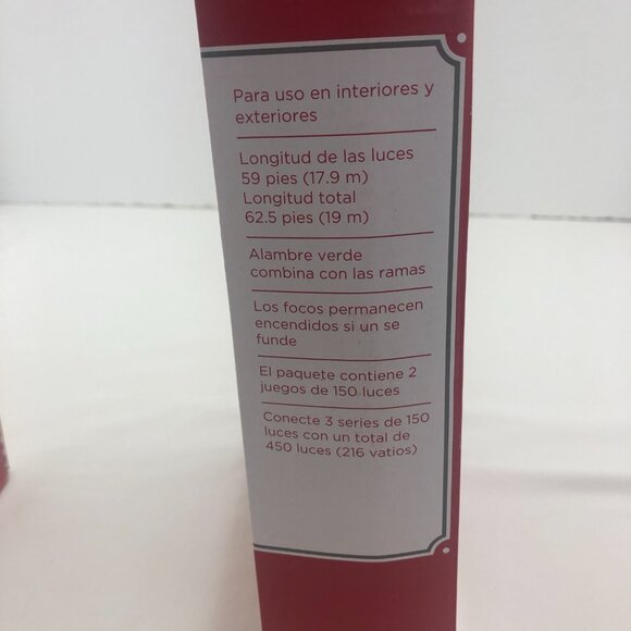 Holiday Time Clear 300 Mini Holiday Lights Green Wire Indoor/Outdoor 62.5 ft ea - Picture 9 of 13